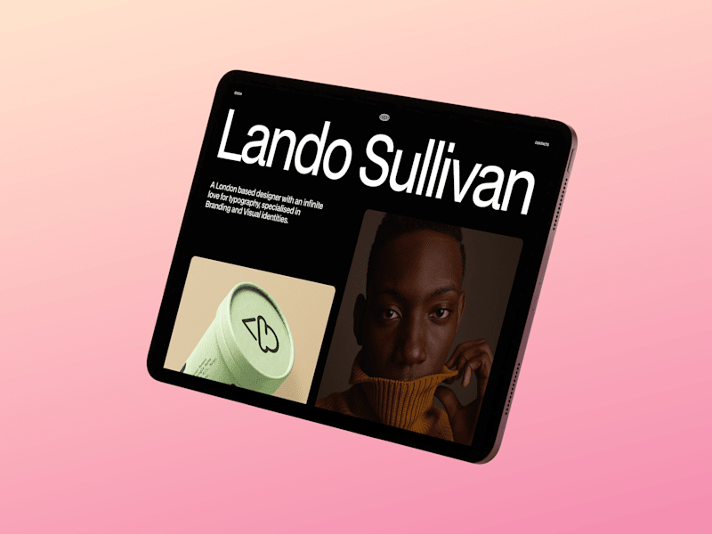 Cover image for Lando — Free Minimal Portfolio Template