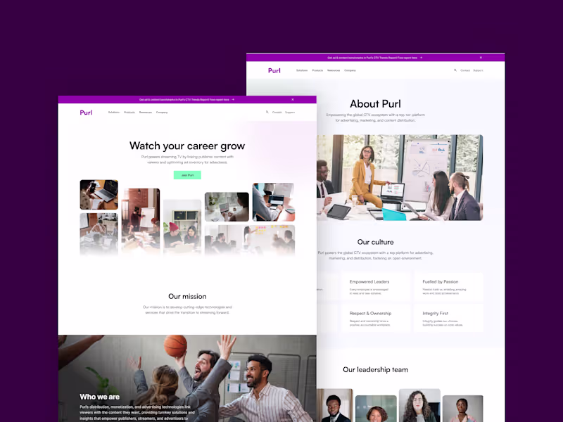 Cover image for Purl Website Concept