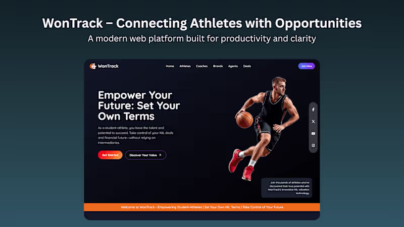 Cover image for WonTrack Web Platform Development