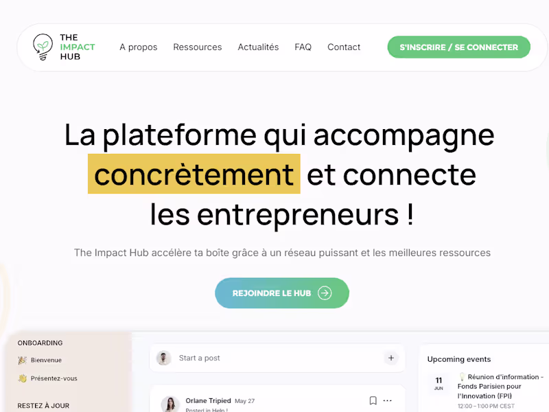 Cover image for SaaS Landing page - Wix Studio - The Impact Hub