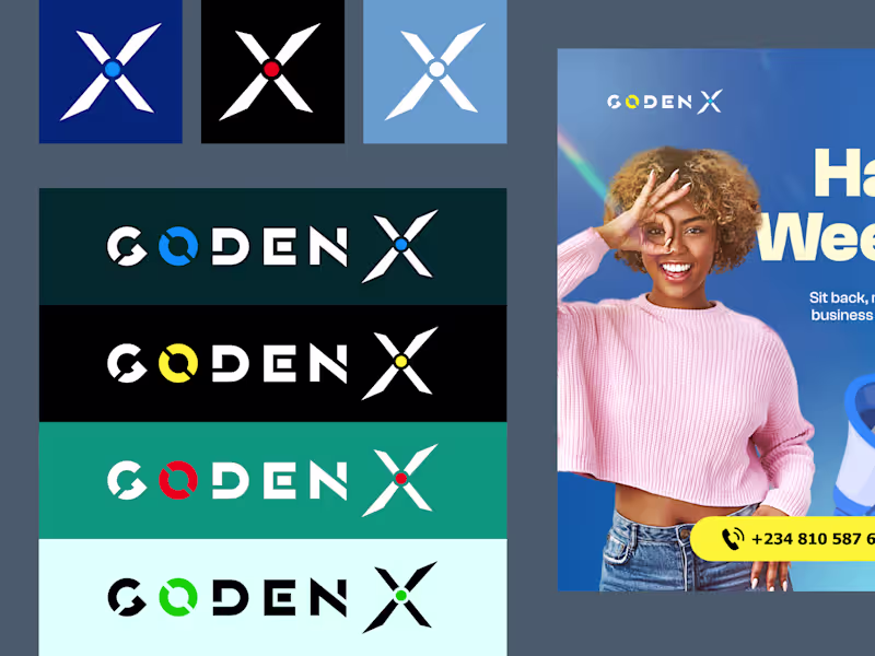 Cover image for Logo + Social Media Design Project For GODENX