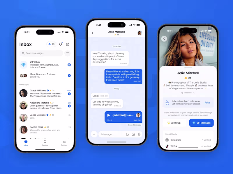Cover image for LevelUp: Full Messaging App Design
