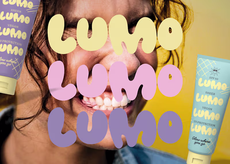 Cover image for Retro Sunscreen Branding Design for Gen Z Skincare