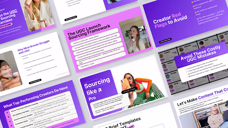 Cover image for Engaging Webinar Slides for UGC Launch