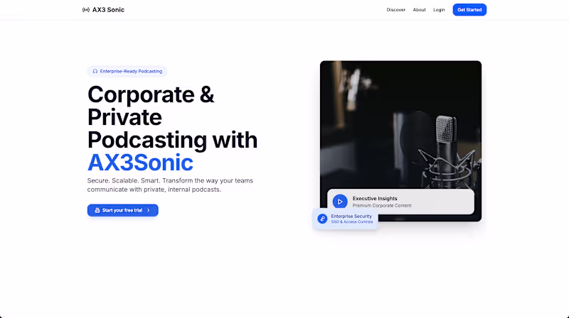Cover image for AX3 Sonic – Your Podcast Hub for Teams & Audiences