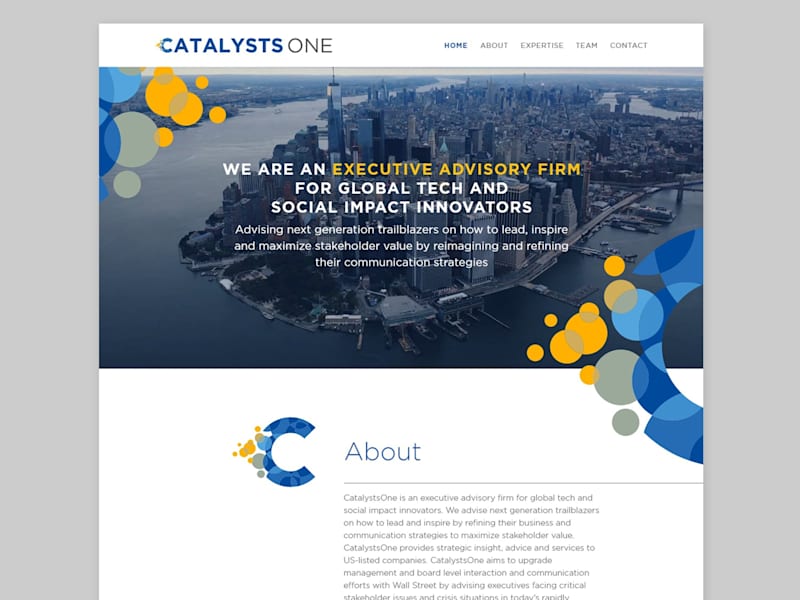 Cover image for Corporate clean website for an advisory company