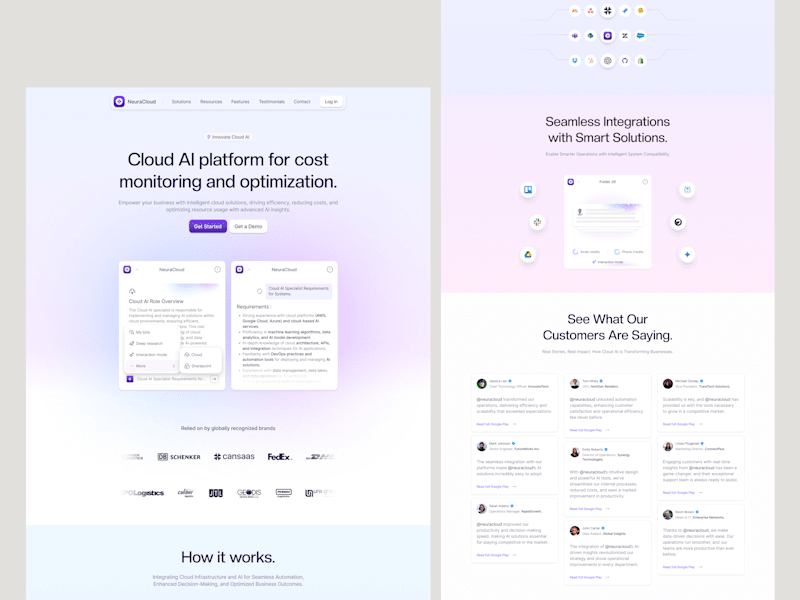 Cover image for NeuraCloud - Cloud AI Landing Page