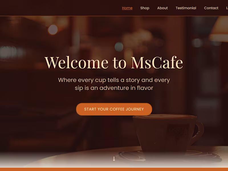 Cover image for GitHub - Mujtabaa07/coffeeShop: MsCafe was founded with a simpl…