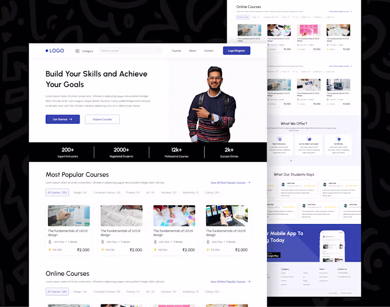 Cover image for Education website Design