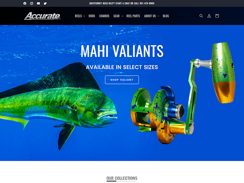 Cover image for eCommerce Website built in Shopify for Fishing gear manufacturer