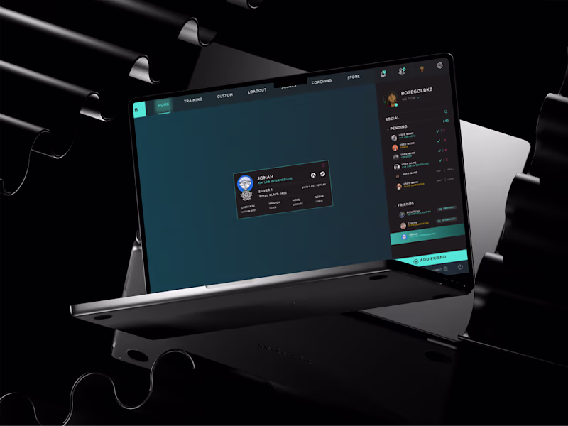 Cover image for Aimlab – Game UX & Social Features for 100K+ Interactions