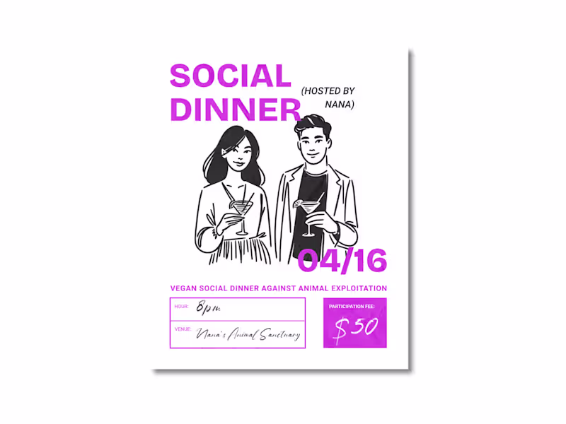 Cover image for Simple Textured Modern Illustrated Event Flyer