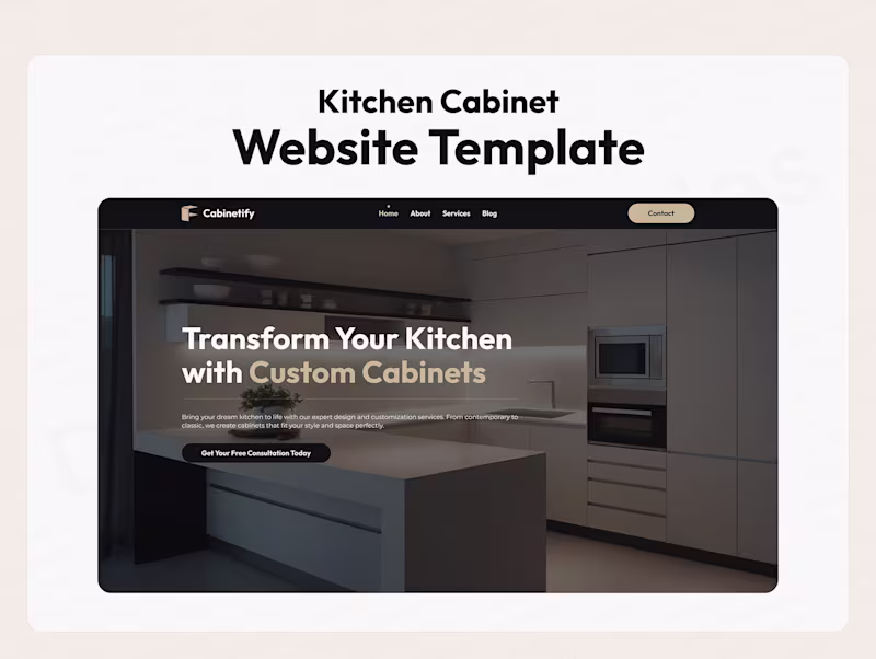Cover image for Kitchen Cabinet Framer Template
