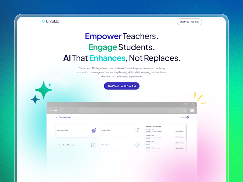 Cover image for Classroom AI | Website Design