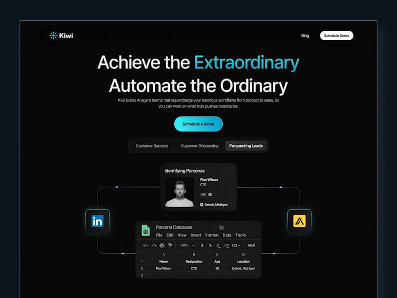 Cover image for Website Design for Kiwi AI