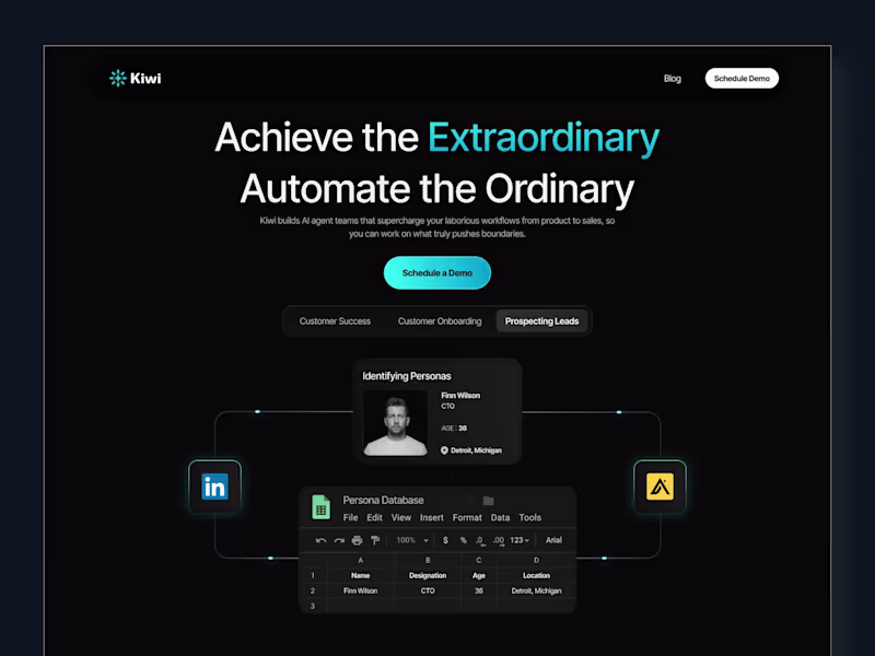 Cover image for Website Design for Kiwi AI