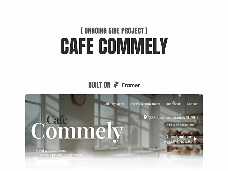 Cover image for Cafe Commely Concept Design