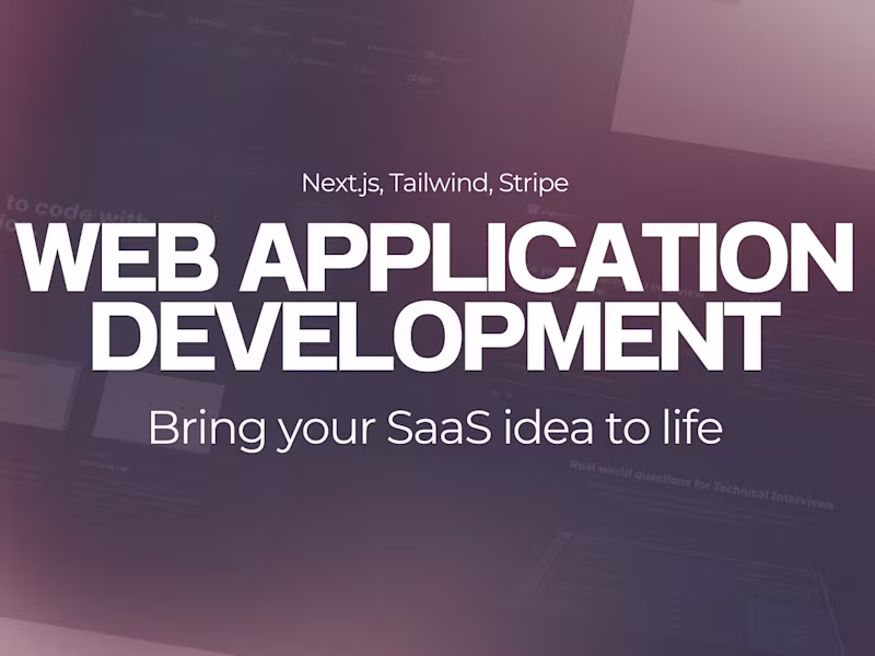 Cover image for Get Your SaaS MVP Built - Web Application Development