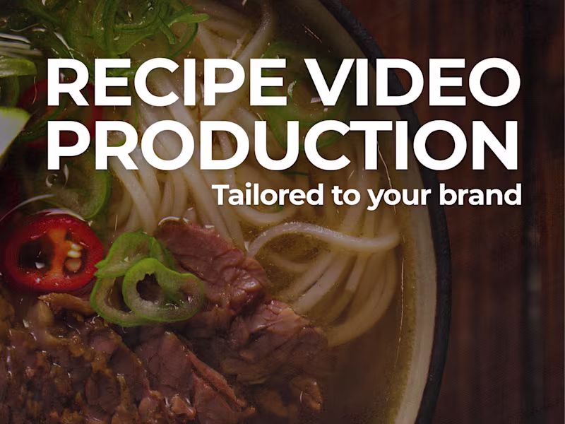 Cover image for High-quality Recipe Videos for Reels & Ads