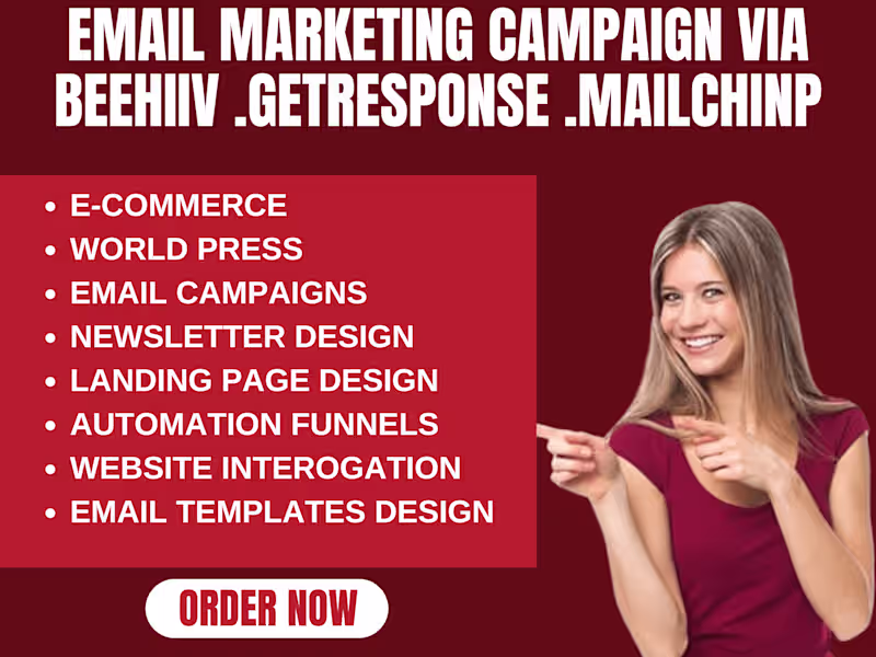 Cover image for I will do mailchimp email campaign and mailchimp email marketing