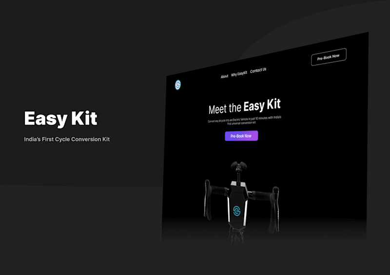 Cover image for Designing a website for India's first DIY Cycle EV kit
