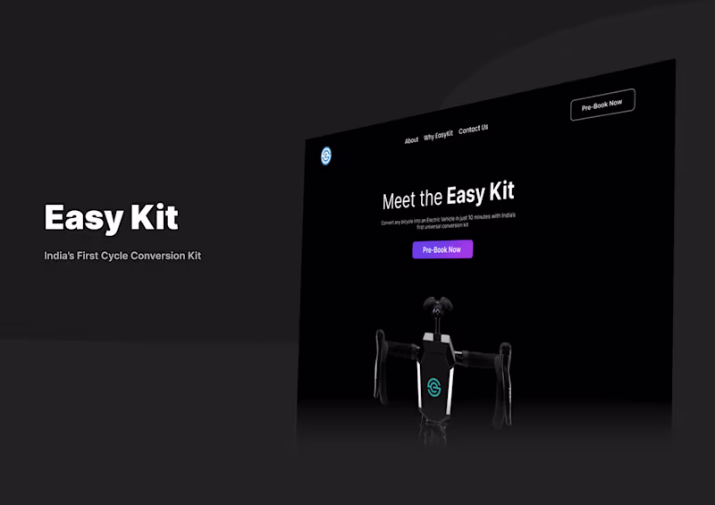 Cover image for Designing a website for India's first DIY Cycle EV kit