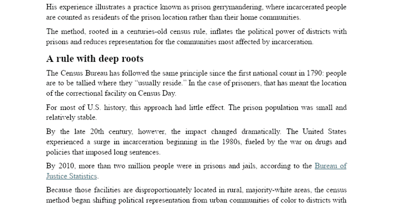 Cover image for Prison Gerrymandering and Political Representation
