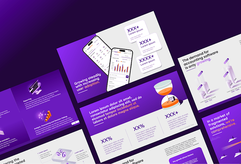 Cover image for Investor Pitch Deck for hisab kitab