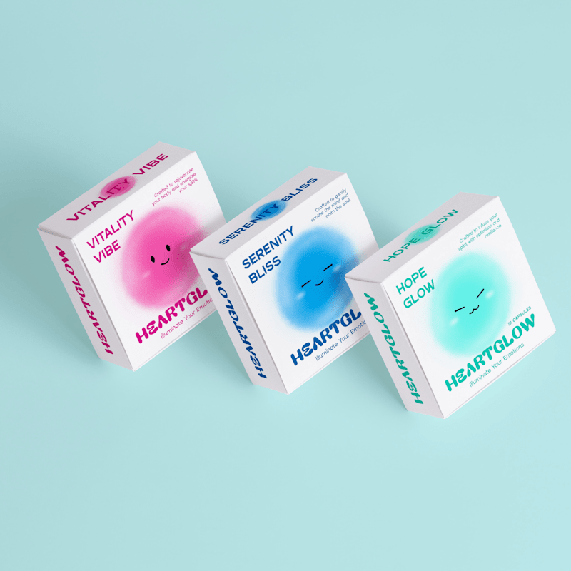 Cover image for HeartGlow Branding Design