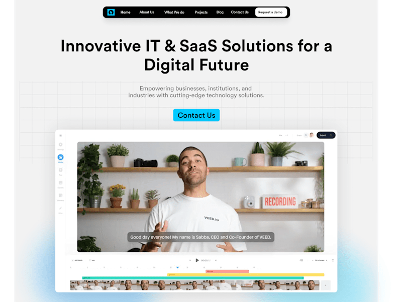 Cover image for SaaS & IT Solutions Showcase Design
