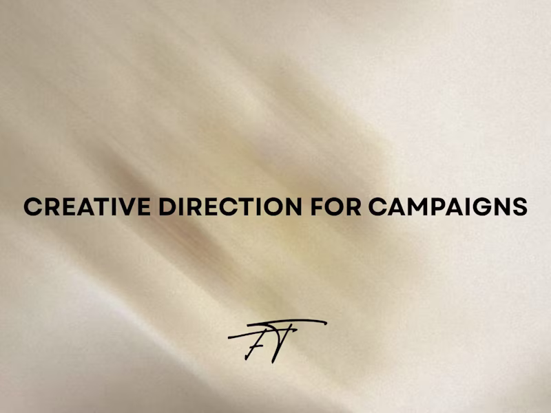 Cover image for Creative Direction for Campaigns