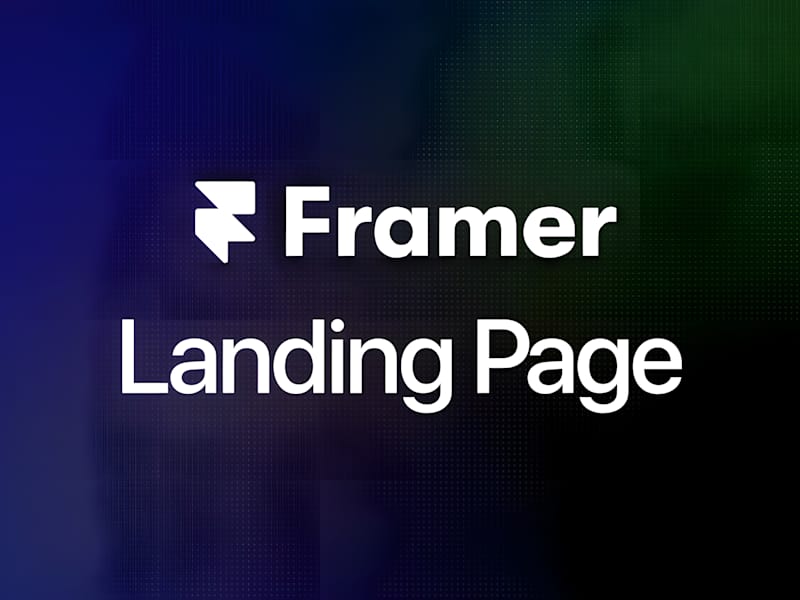 Cover image for Framer Landing Page Website That Converts | Framer, Figma