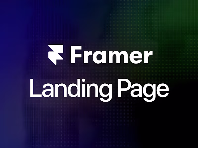 Cover image for Framer Landing Page Website That Converts | Framer, Figma