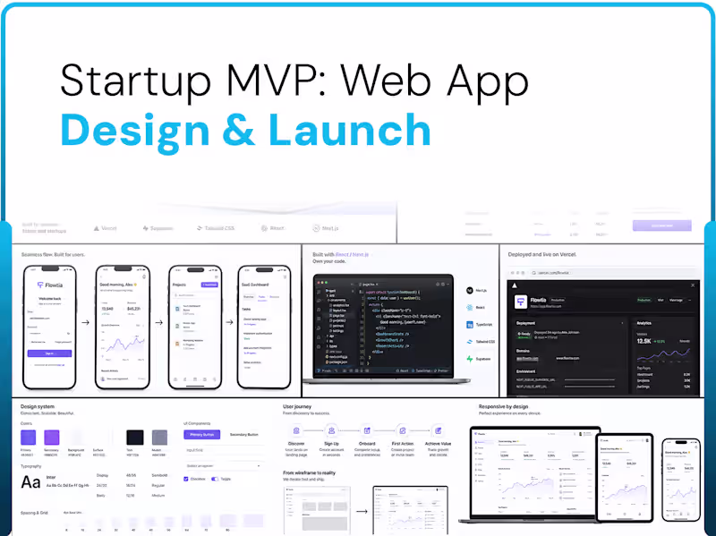 Cover image for Startup MVP: Web App Design & Launch