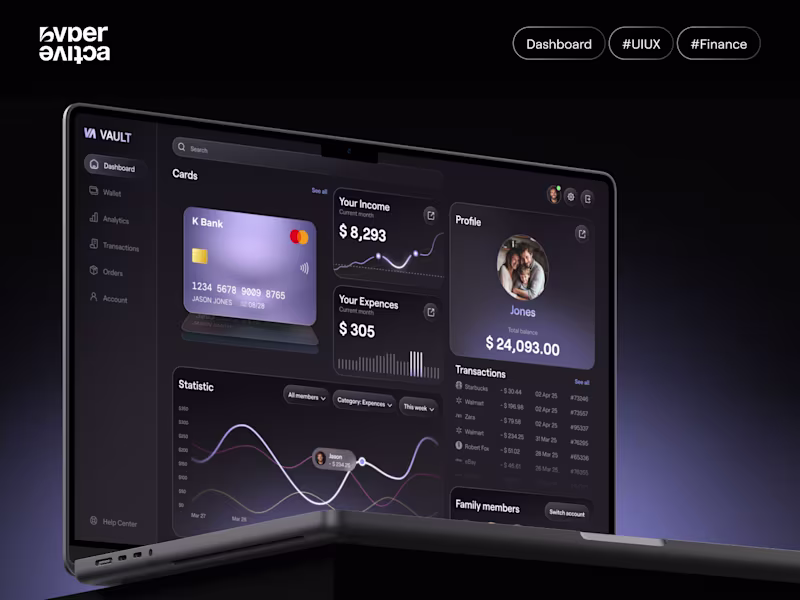 Cover image for HYPERACTIVE | MONEY TRACKER | SAAS