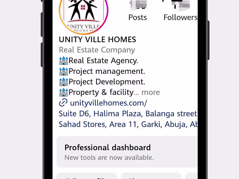 Cover image for UNITY VILLE HOMES 