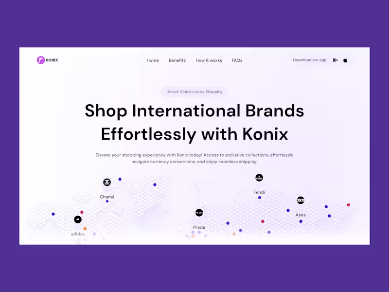 Cover image for Konix Ecommerce Landing Page