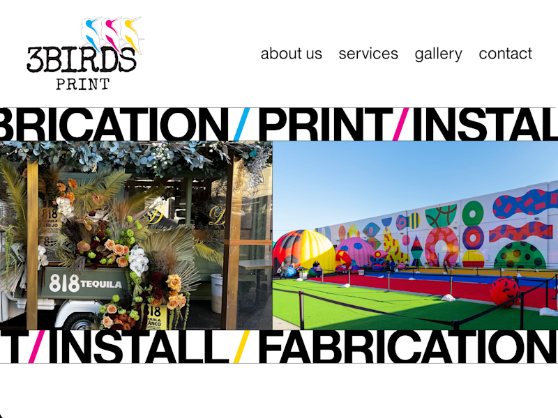 Cover image for 3 Birds Print Website Design