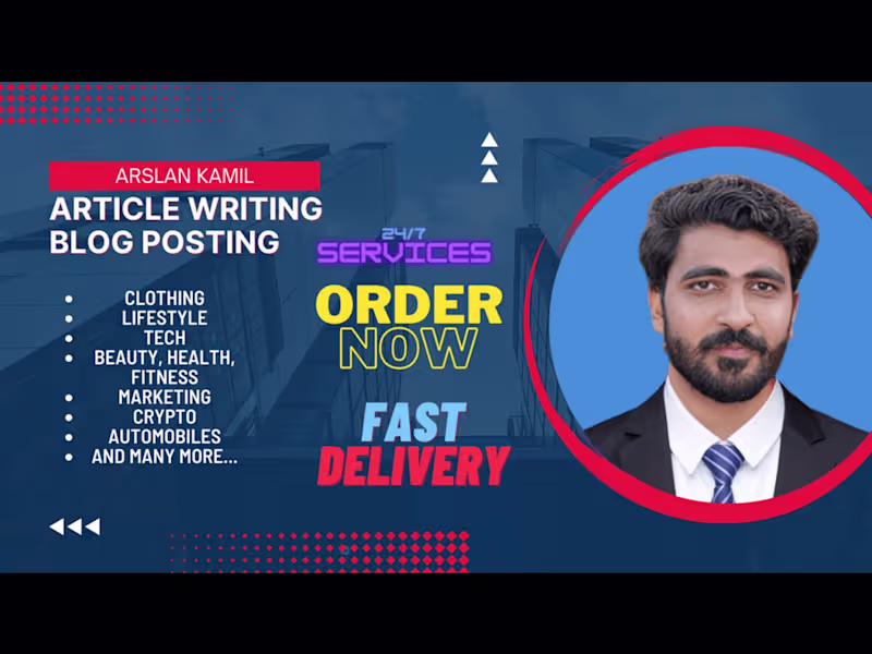 Cover image for An Experienced Article Writer