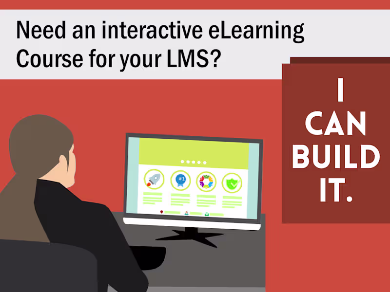 Cover image for Custom eLearning Course in Articulate or Rise