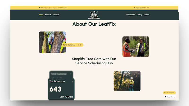 Cover image for LeafFix - Premium Framer Tree