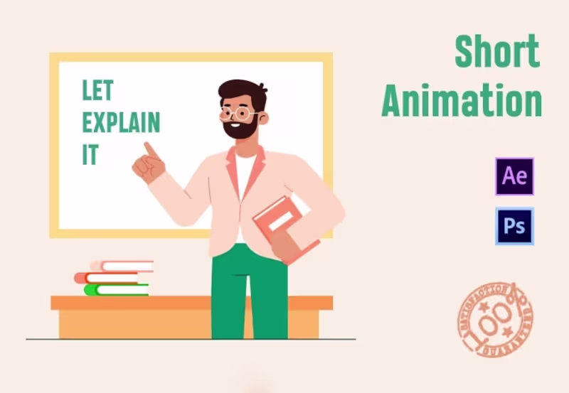 Cover image for I will create professional 2d animated explainer video for sale 
