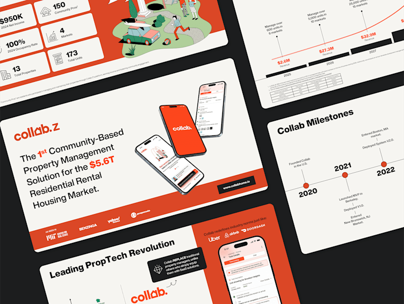Cover image for Investor-Grade Pitch Deck Design for a Prop Tech Company