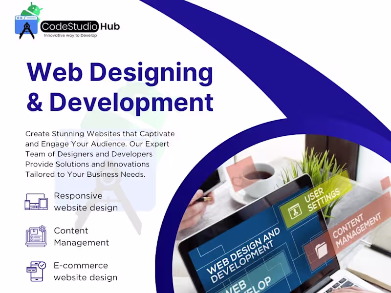 Cover image for Code Studio Hub: Next-Level Website Design Solutions