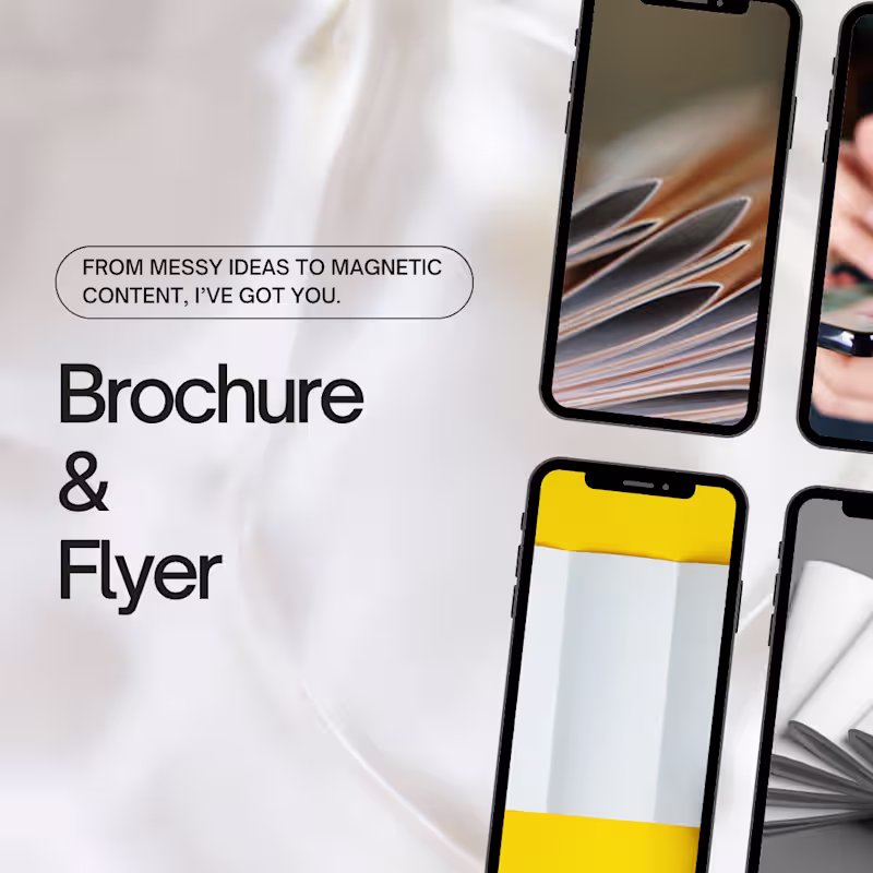 Cover image for Custom Brochure & Flyer Design – Digital or Print Ready