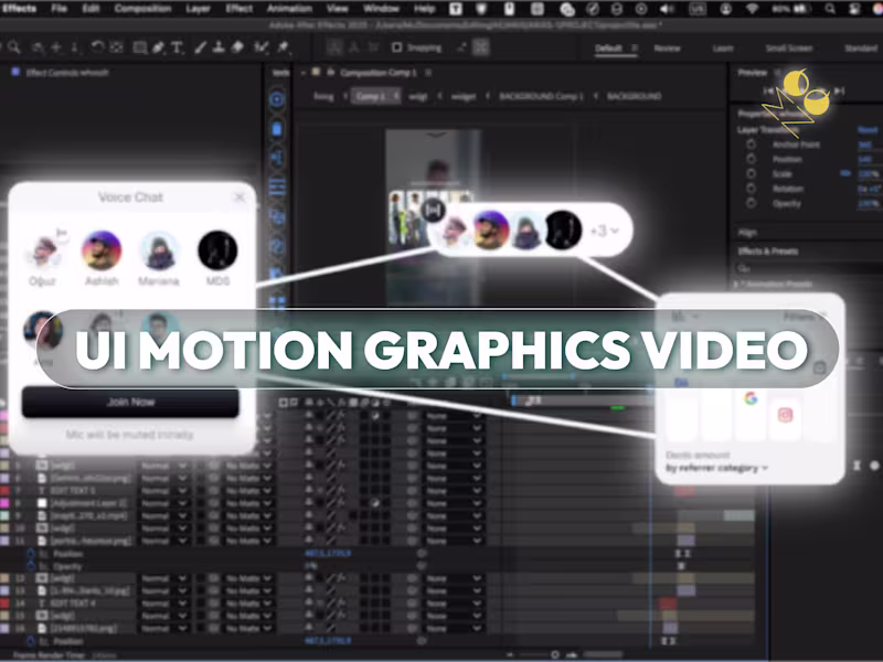 Cover image for I'll make you a ui style motion graphics video <60sec