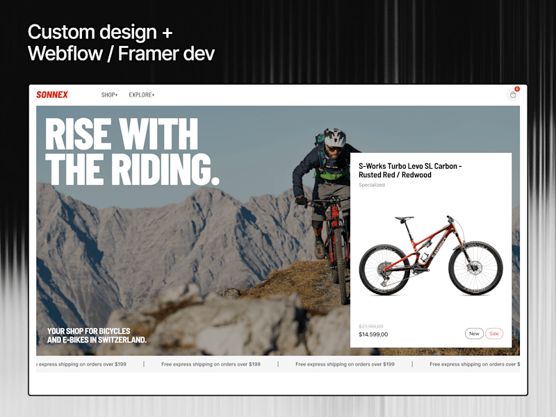Cover image for Custom design + Webflow / Framer dev