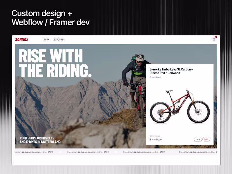 Cover image for Custom design + Webflow / Framer dev