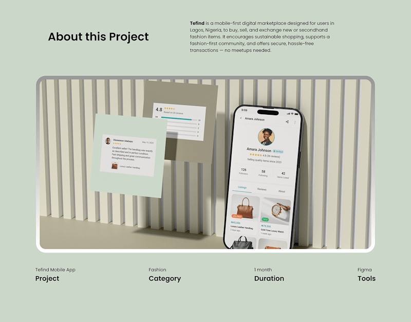 Cover image for Tefind Fashion App