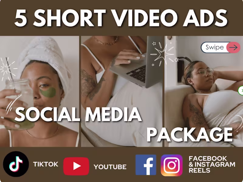 Cover image for Social Media Package 5 Short Video for FB Reels | Insta | Tiktok
